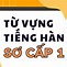 Từ Vựng Sơ Cấp 1 Tiếng Hàn Pdf